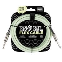 Інструментальний кабель Ernie Ball 6436 Flex Cable Glow in Dark 3м (10ft) Straight/Straight