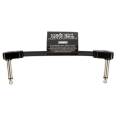 Кабель инструментальный Ernie Ball 6438 Flex Patch Cable 3in - Black - Single (7,5см)