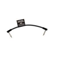 Кабель инструментальный Ernie Ball 6439 Flex Patch Cable 6in - Black - Single (15см)