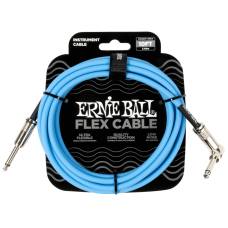 Інструментальний кабель Ernie Ball 6464 Flex Cable Blue 3м (10ft) Straight/Angle