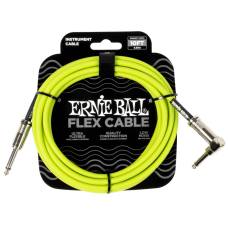Кабель инструментальный Ernie Ball 6465 Flex Cable Green 3м (10ft) Straight/Angle