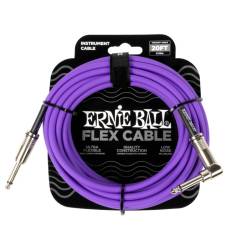 Кабель инструментальный Ernie Ball 6466 Flex Cable Purple 6.1м (20ft) Straight/Angle
