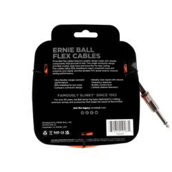 Інструментальний кабель Ernie Ball 6467 Flex Cable Orange 6.1м (20ft) Straight/Angle