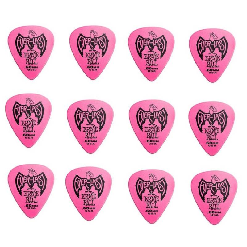 Медиаторы Ernie Ball 9179 Everlast Guitar Player's Pack 0.60 mm (12 шт.)