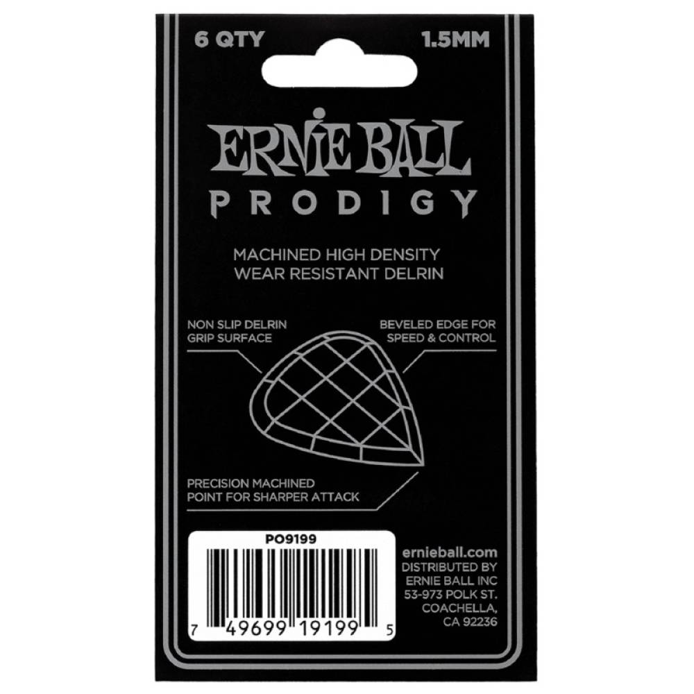 Медіатори Ernie Ball 9199 Prodigy Player's Pack 1.5 mm (6 шт.)