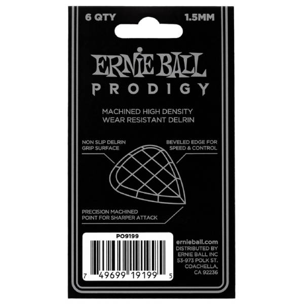 Медіатори Ernie Ball 9199 Prodigy Player's Pack 1.5 mm (6 шт.)