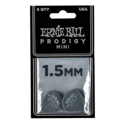 Медіатори Ernie Ball 9200 Black Mini Prodigy Picks 6-Pack 1.5 mm (6 шт.)