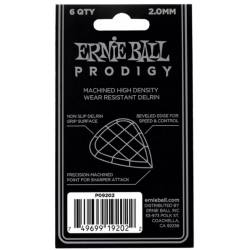 Медіатори Ernie Ball 9202 Standard Prodigy White Player's Pack 2.0 mm (6 шт.)
