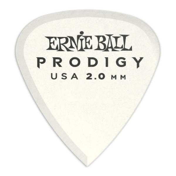 Медіатори Ernie Ball 9202 Standard Prodigy White Player's Pack 2.0 mm (6 шт.)