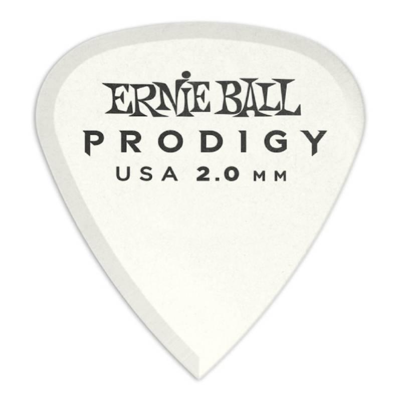 Медіатори Ernie Ball 9202 Standard Prodigy White Player's Pack 2.0 mm (6 шт.)