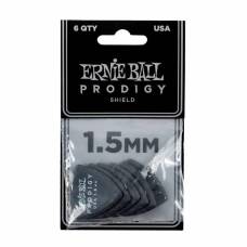 Медіатори Ernie Ball 9331 Black Shield Prodigy Picks 6-Pack 1.5 mm (6 шт.)