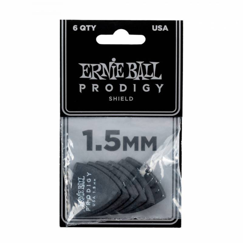 Медіатори Ernie Ball 9331 Black Shield Prodigy Picks 6-Pack 1.5 mm (6 шт.)