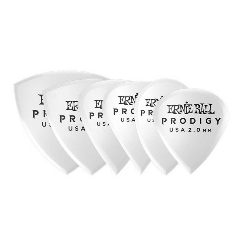 Медіатори Ernie Ball 9343 White Multipack Prodigy Picks 6-Pack 2.0 mm (6 шт.)