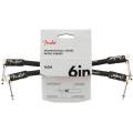 Кабель инструментальный Fender Professional Series Instrument Cables 15cm (6inch) Angle/Angle (2-Pack) 0990820023