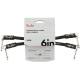 Інструментальний кабель Fender Professional Series Instrument Cables 15cm (6inch) Angle/Angle (2-Pack) 0990820023
