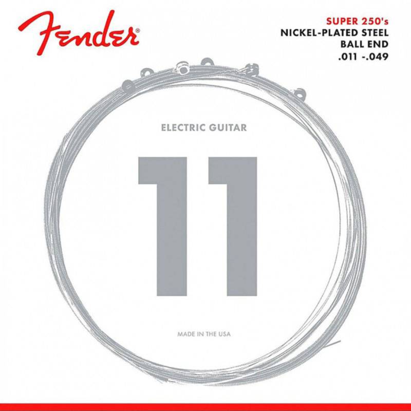 Струны для электрогитары Fender 250M Super Nickel-Plated Steel Medium 11/49