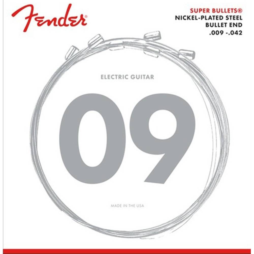 Струни для електрогітари Fender 3250L Super Bullets Nickel-Plated Steel 9/42