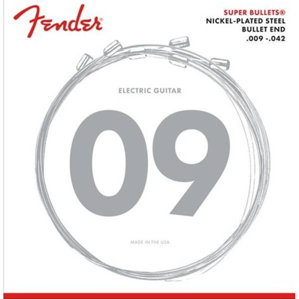 Струни для електрогітари Fender 3250L Super Bullets Nickel-Plated Steel 9/42