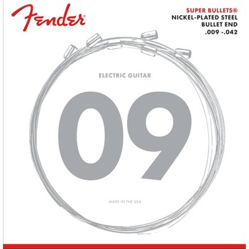 Струны для электрогитары Fender 3250L Super Bullets Nickel-Plated Steel 9/42
