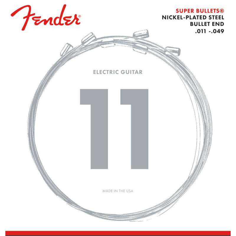 Струни для електрогітари Fender 3250M Super Bullets Nickel-Plated Steel 11/49