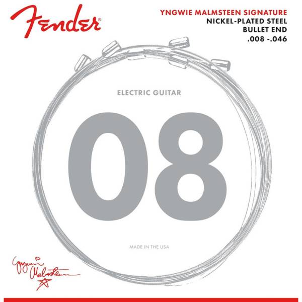 Струни для електрогітари Fender 3250YM Yngwie Malmsteen Signature Nickel-Plated Steel 8/46