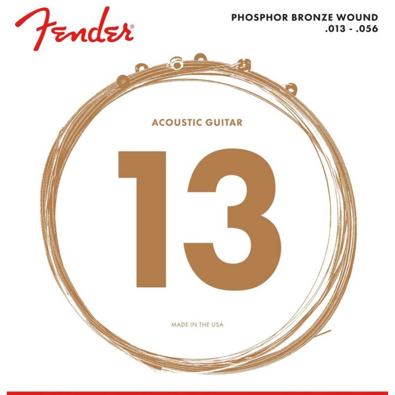 Струны для акустической гитары Fender 60M Phosphor Bronze 13/56