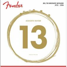 Струни для акустичної гітари Fender 70M 80/20 Bronze 13/56