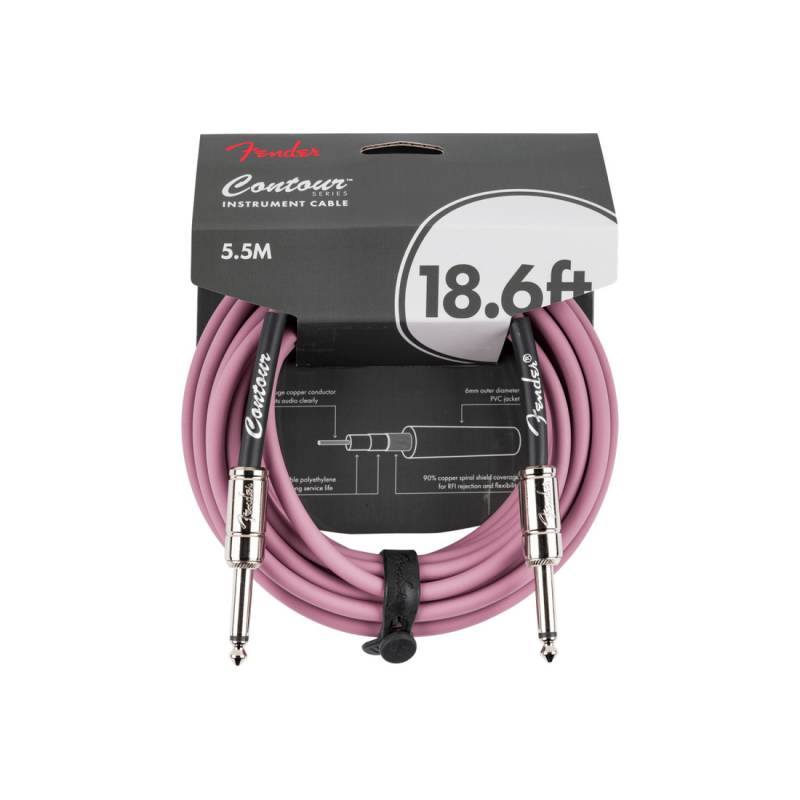 Кабель инструментальный FENDER CABLE CONTOUR SERIES 18.6' BURGUNDY MIST