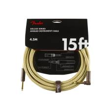 Кабель инструментальный  FENDER CABLE DELUXE SERIES 15' ANGLED TWEED