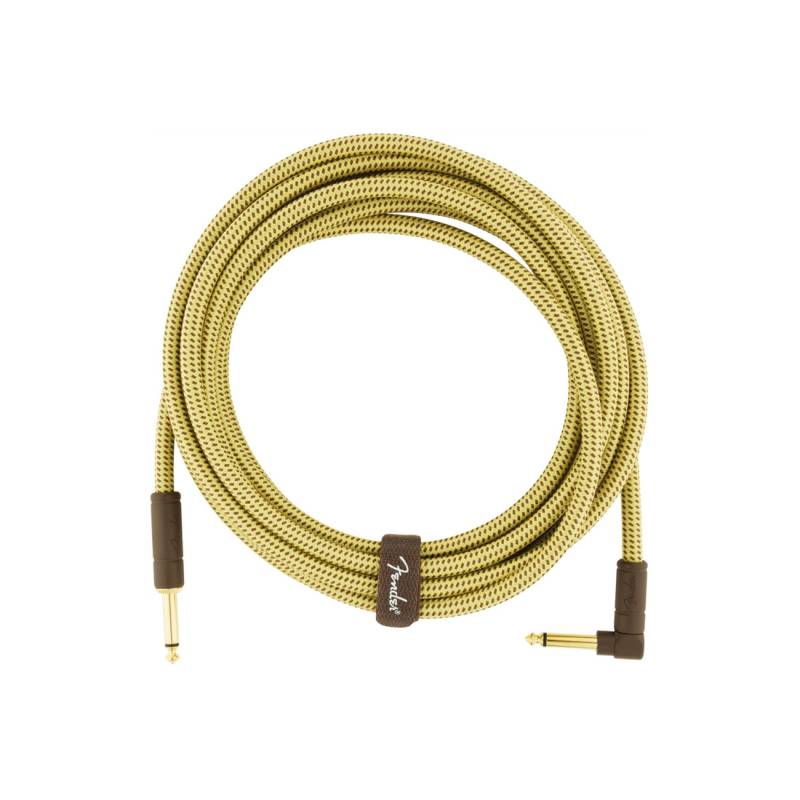 Кабель инструментальный  FENDER CABLE DELUXE SERIES 15' ANGLED TWEED