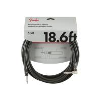 Інструментальний кабель FENDER CABLE PROFESSIONAL SERIES 18.6' ANGLED BLACK