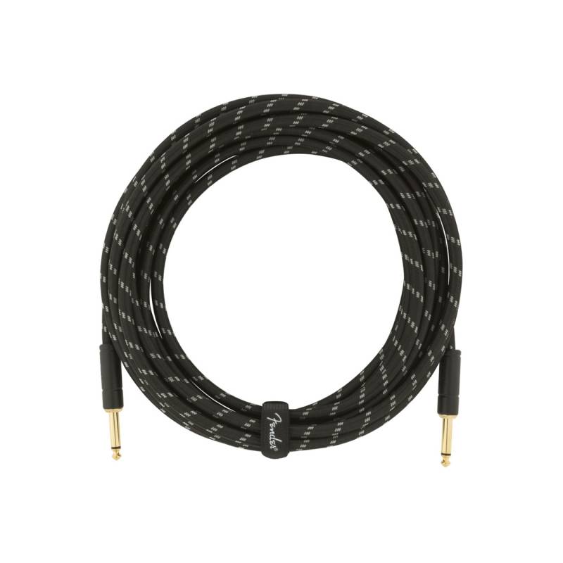 Кабель инструментальный FENDER CABLE DELUXE SERIES 18.6' BLACK TWEED