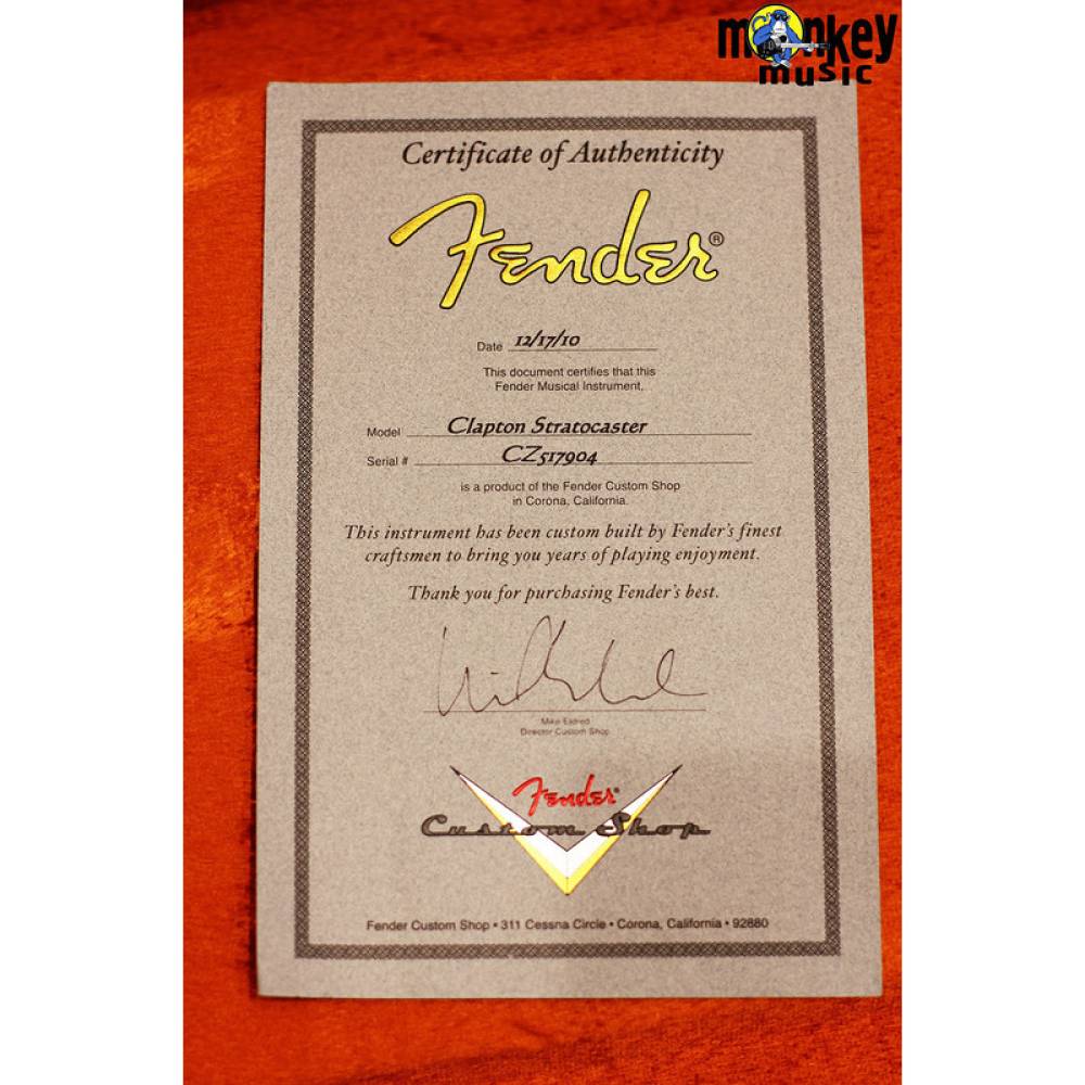 Электрогитара Fender Eric Clapton Stratocaster Custom Shop USA 2010
