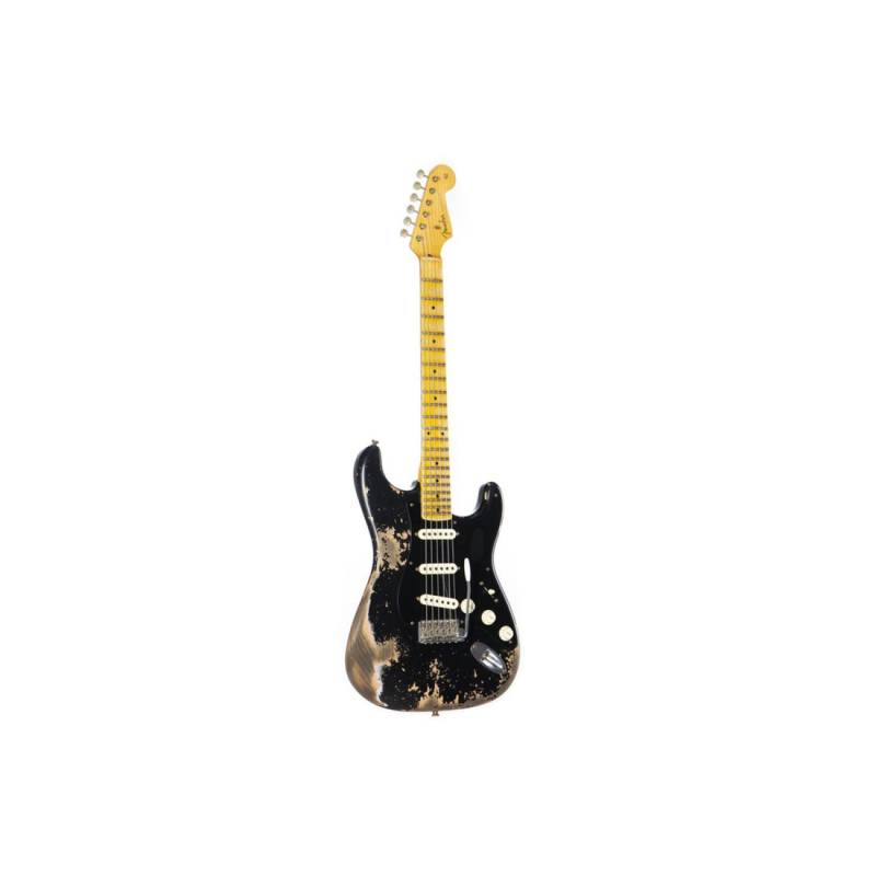 Электрогитара FENDER CUSTOM SHOP LIMITED EDITION POBLANO STRATOCASTER SUPER HEAVY RELIC AGED BLACK