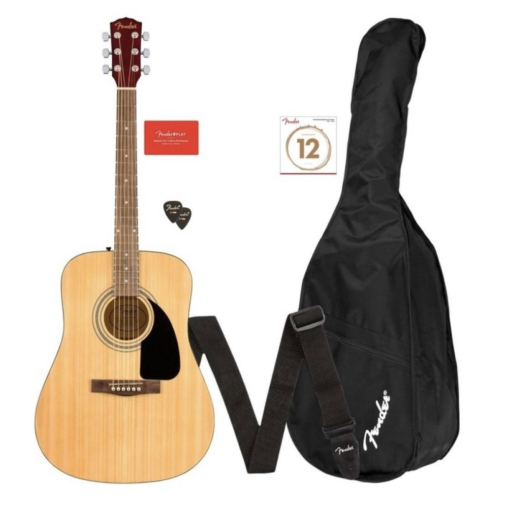 Гітарний набір Fender FA-115 Dreadnought Pack Natural WN V2