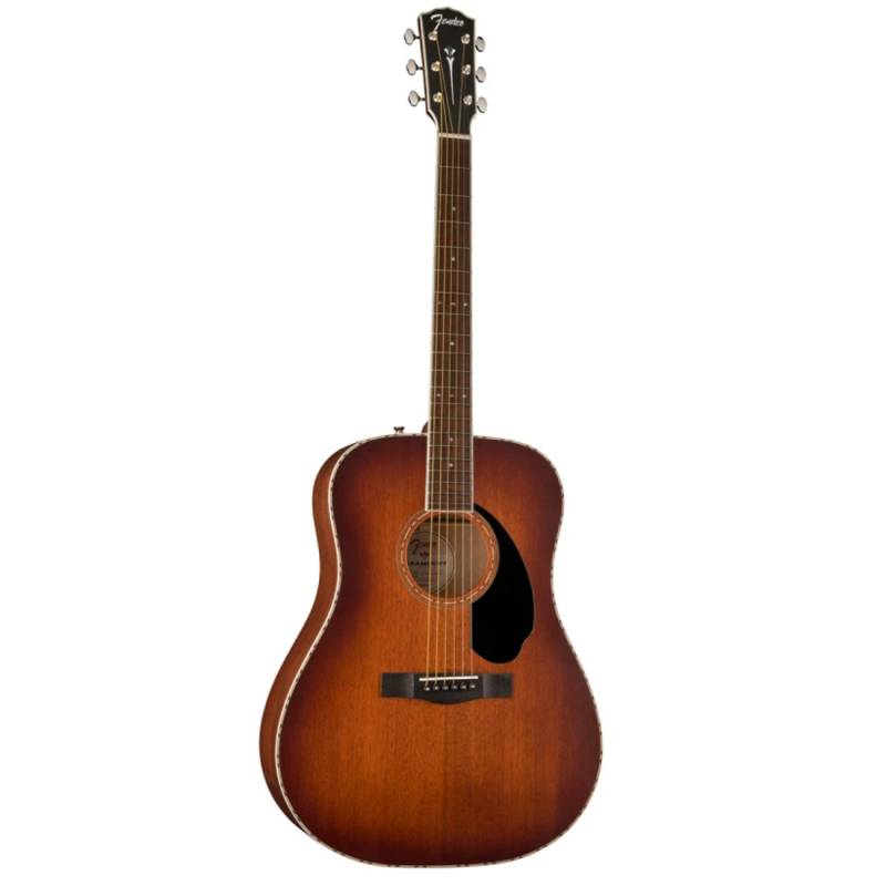 Електроакустична гітара Fender PD-220E Dreadnought All MahoganyWith Case Aged Cognac Burst