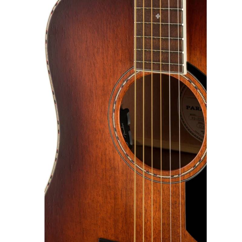Електроакустична гітара Fender PD-220E Dreadnought All MahoganyWith Case Aged Cognac Burst