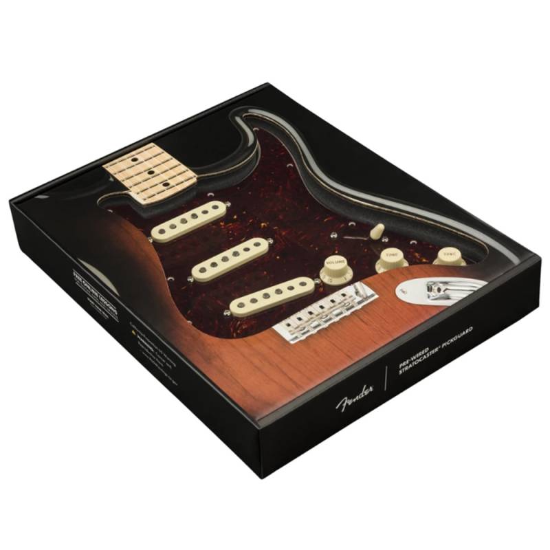 Пікгард зі звукознімачами FENDER PRE-WIRED STRAT PICKGUARD CUSTOM SHOP FAT 50'S SSS TORTOISE SHELL