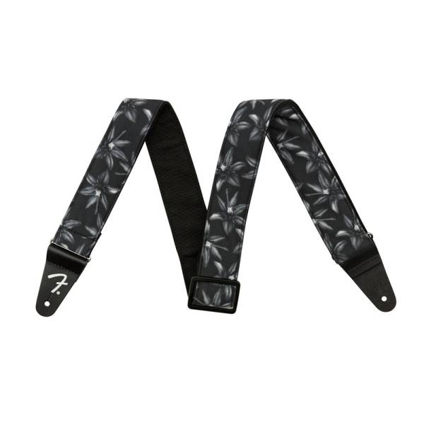 Ремень для гитары FENDER STRAP 2" HAWAIIAN STRAPS BLACK FLORAL