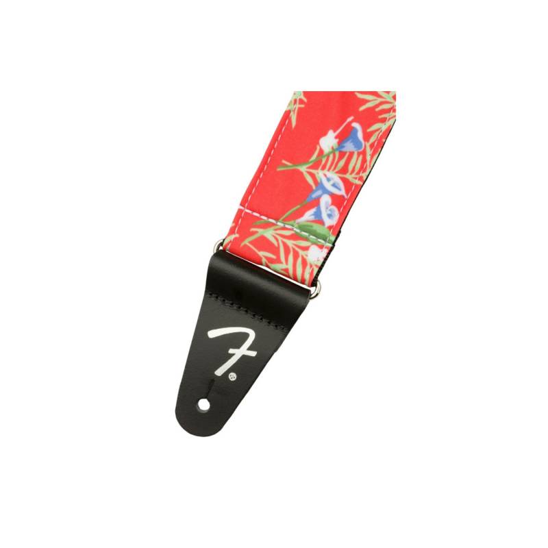Ремень для гитары FENDER STRAP 2" HAWAIIAN STRAPS RED FLORAL