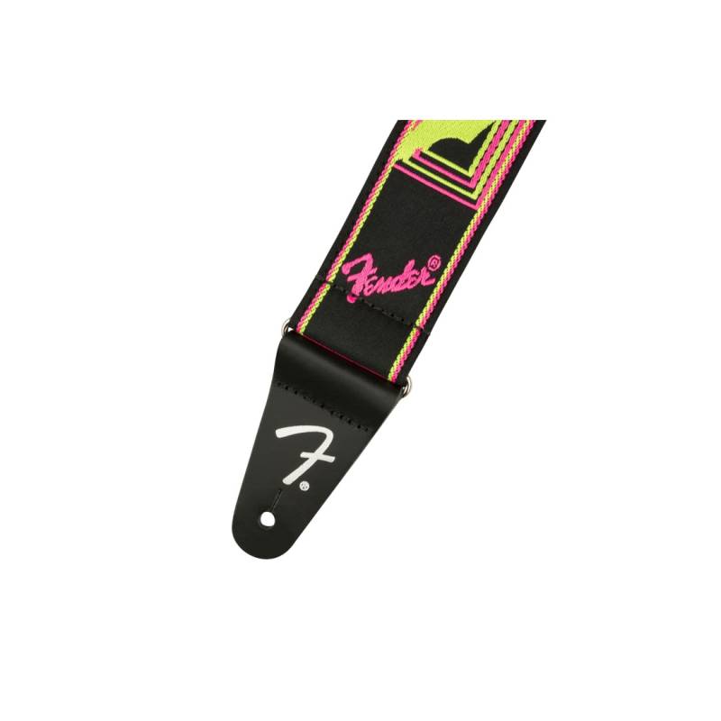 Ремінь для гітари FENDER STRAP 2" NEON MONOGRAMMED YELLOW PINK