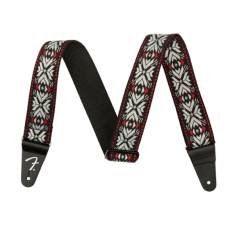 Ремінь для гітари FENDER STRAP 2" PASADENA WOVEN RED SNOWFLAKE