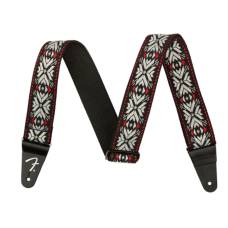 Ремінь для гітари FENDER STRAP 2" PASADENA WOVEN RED SNOWFLAKE