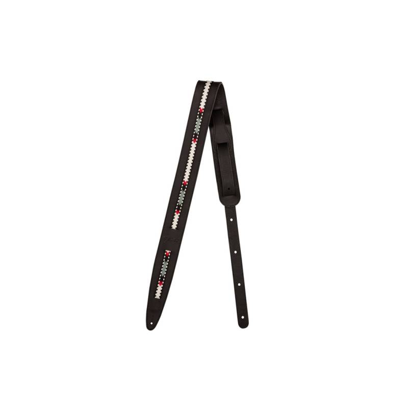 Ремень для гитары FENDER STRAP ACOUSTIC PARAMOUNT LEATHER BLACK