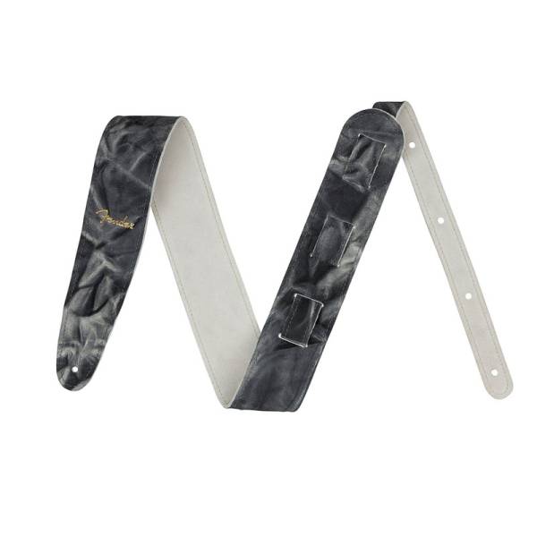 Ремінь для гітари FENDER STRAP TIE DYE LEATHER BLACK