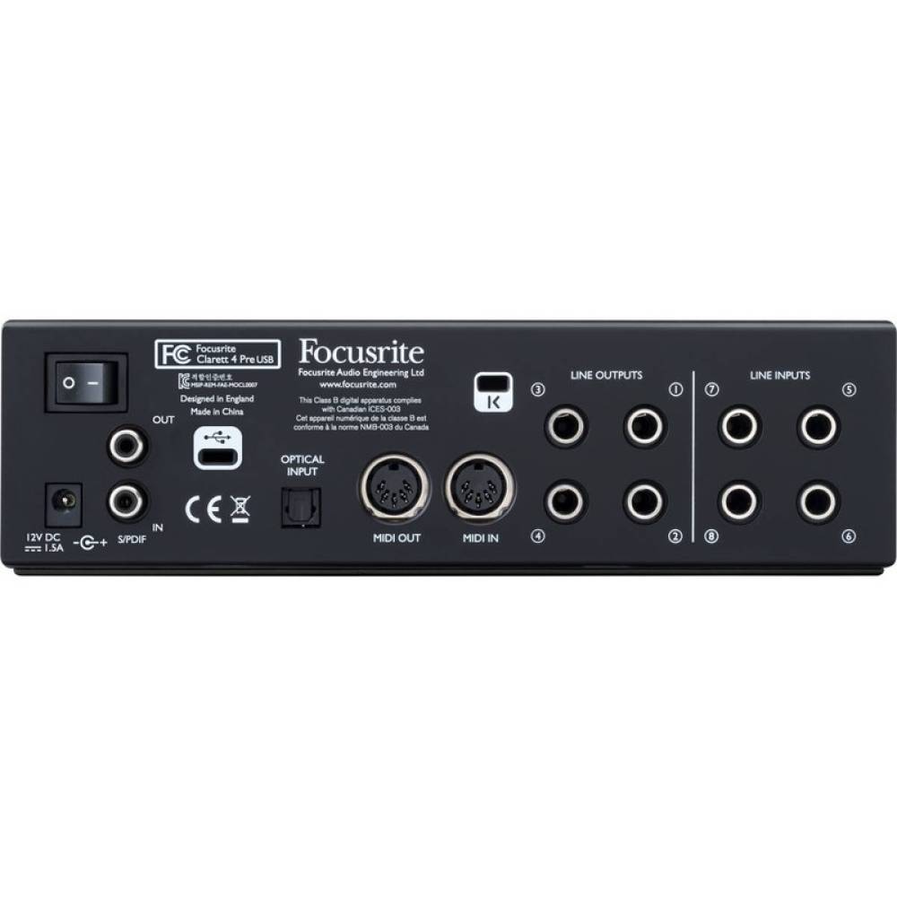Аудіоінтерфейс Focusrite Clarett 4Pre USB
