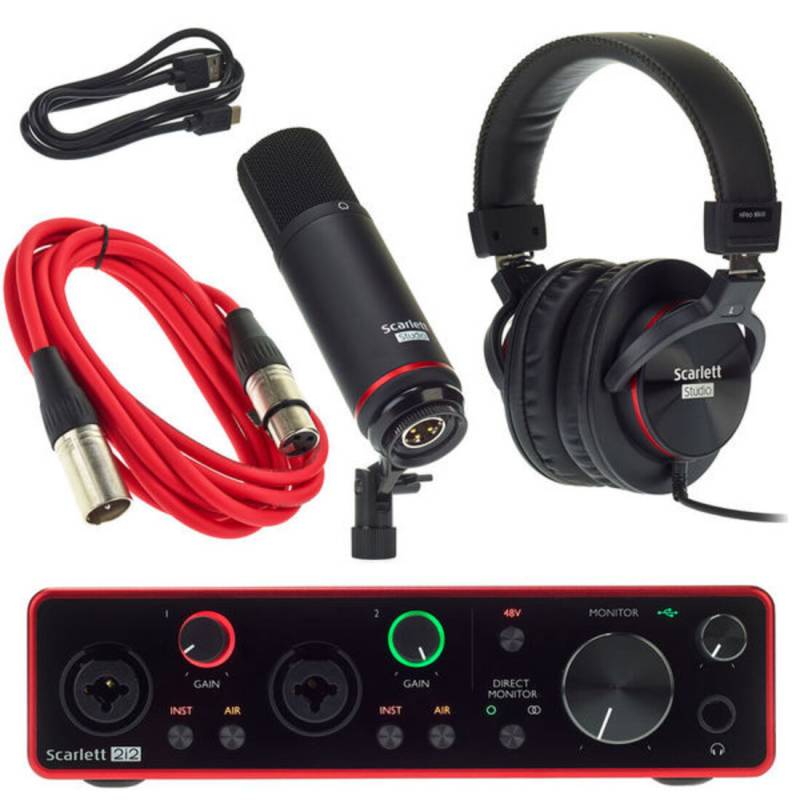 Комплект для звукозаписи Focusrite Scarlett 2i2 Studio 3rd Gen