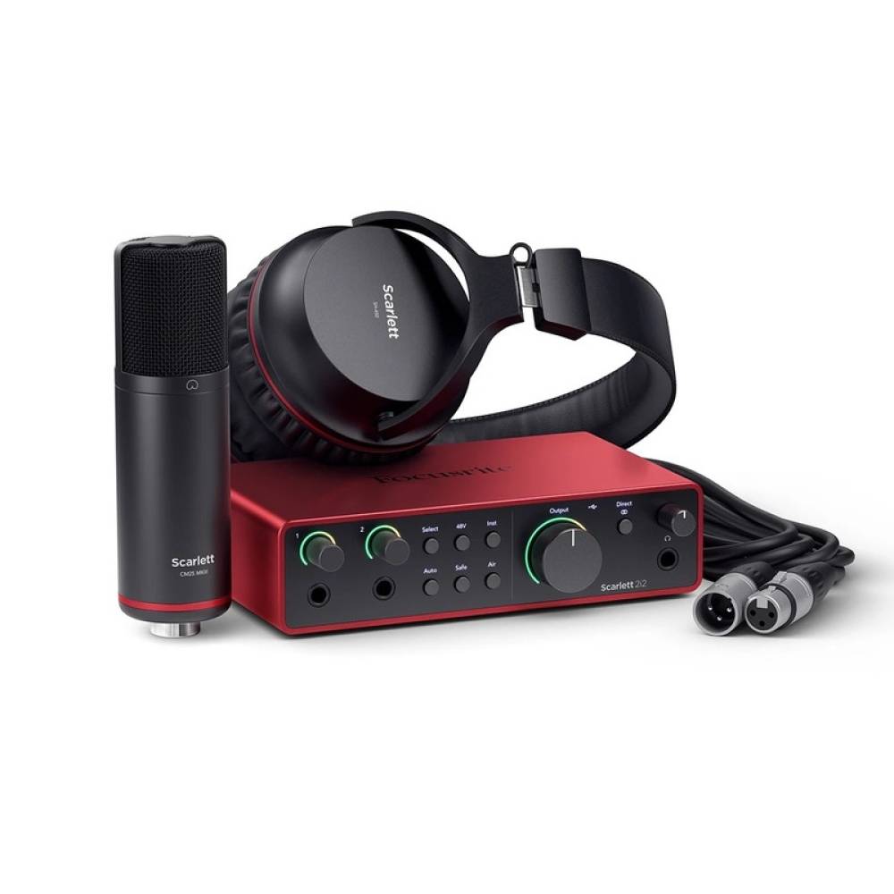 Комплект для звукозапису Focusrite Scarlett 2i2 Studio 4th Gen