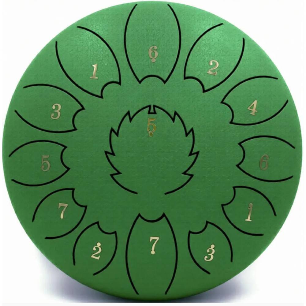 Глюкофон FZONE STD10I13N Green STEEL TONGUE DRUM