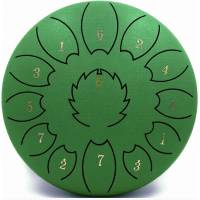 Глюкофон FZONE STD10I13N Green STEEL TONGUE DRUM